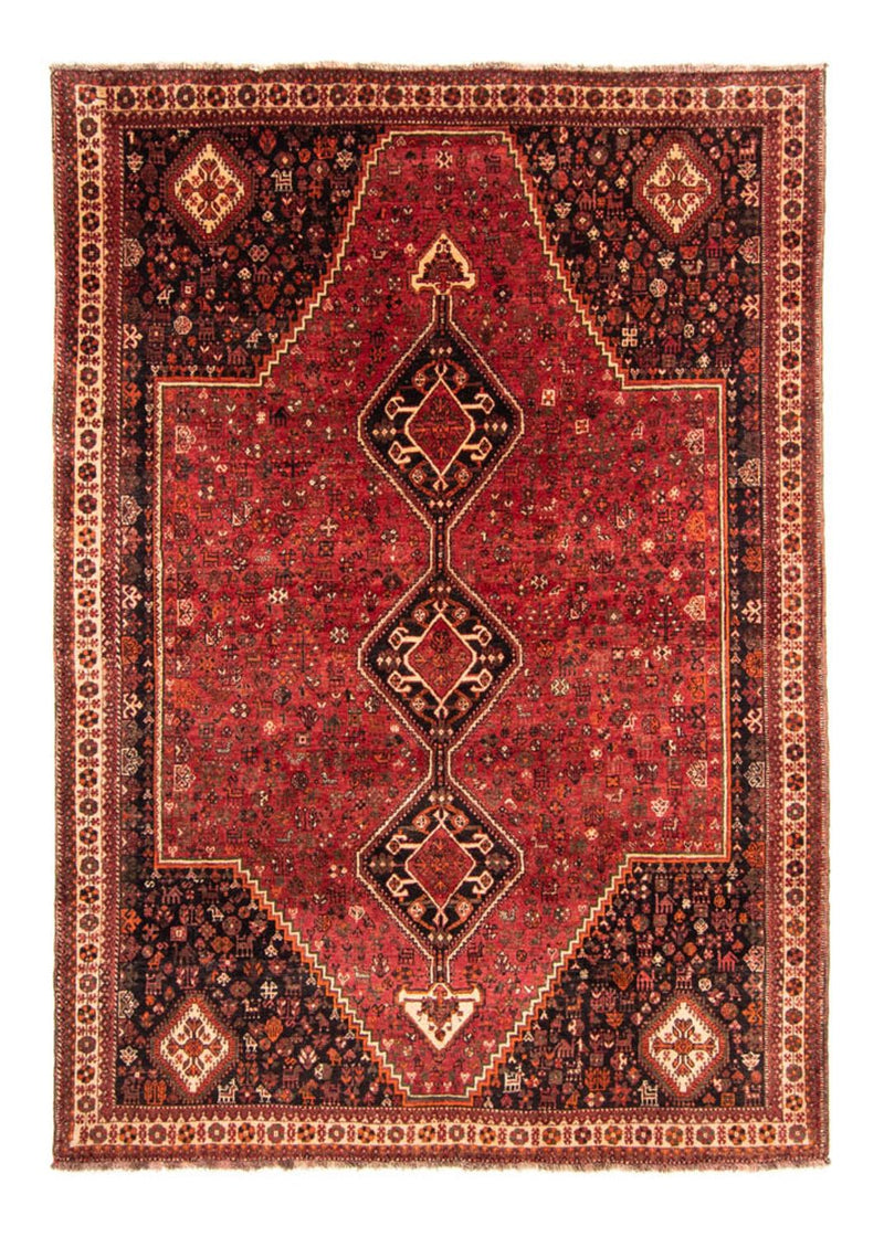 Persisk tæppe - Nomadisk - 320 x 230 cm - mørkerød