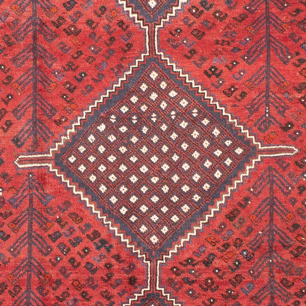 Persisk tæppe - Nomadisk - 310 x 215 cm - rød