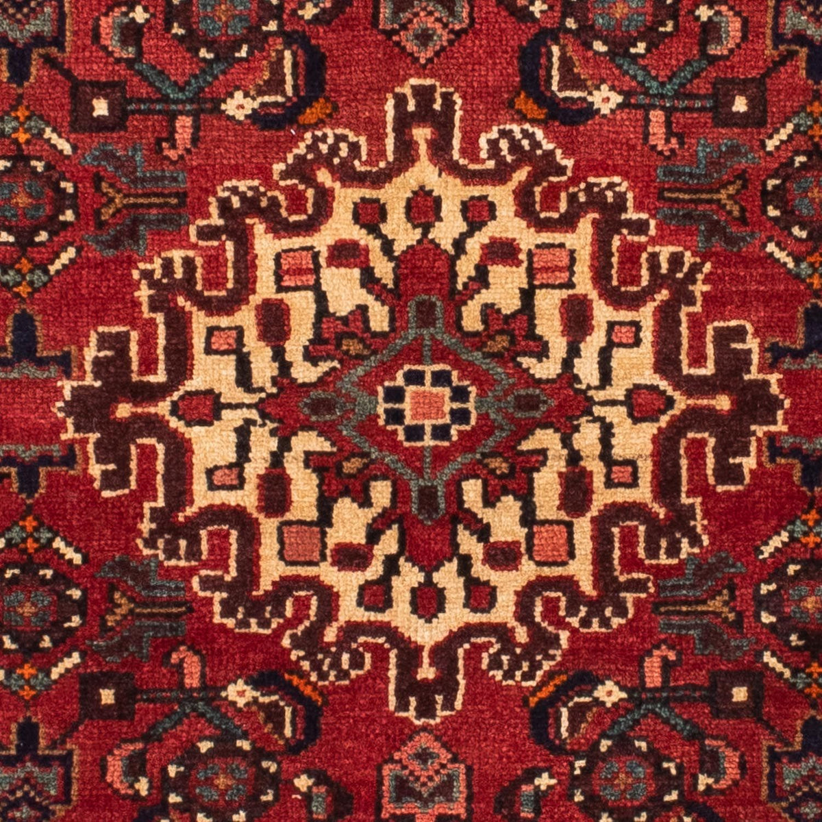 Persisk tæppe - Nomadisk - 162 x 110 cm - mørkerød