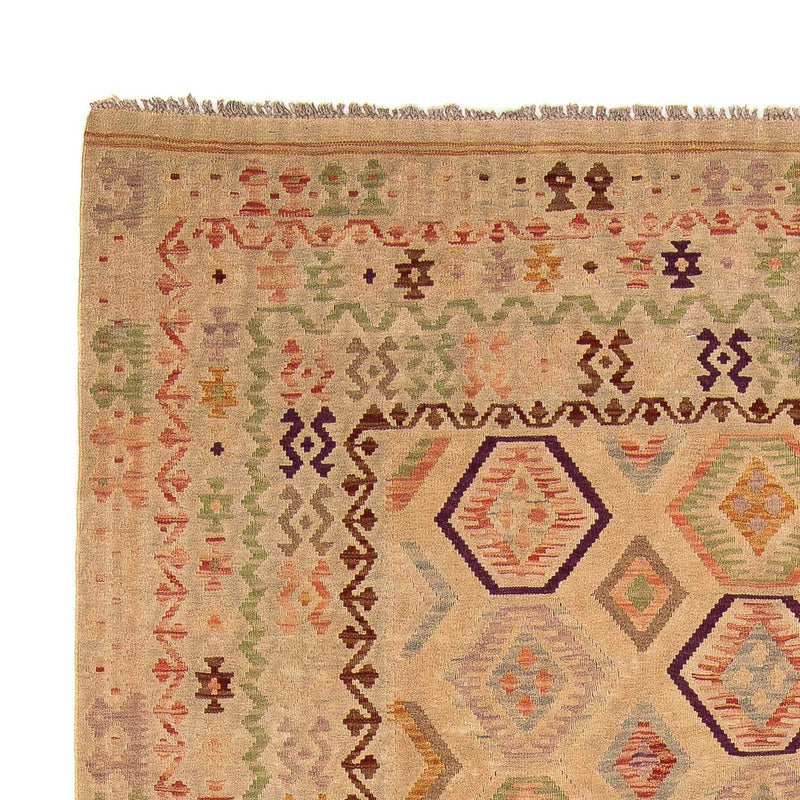 Kelim Carpet - Splash - 290 x 200 cm - lys brun