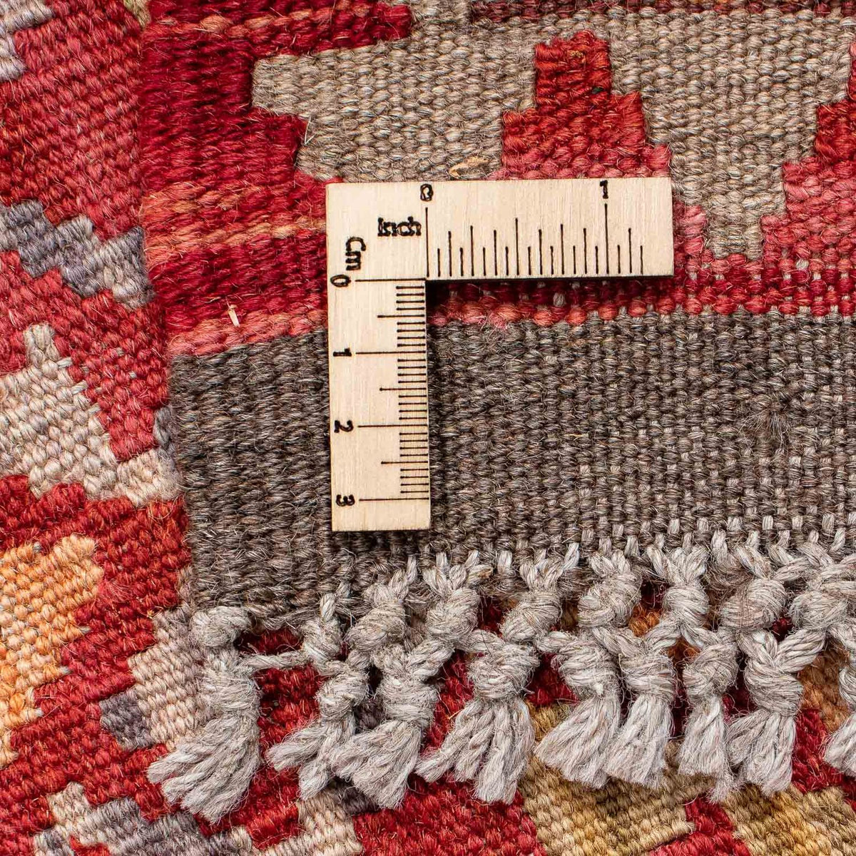 Løber Kelim Carpet - Splash - 183 x 58 cm - rød
