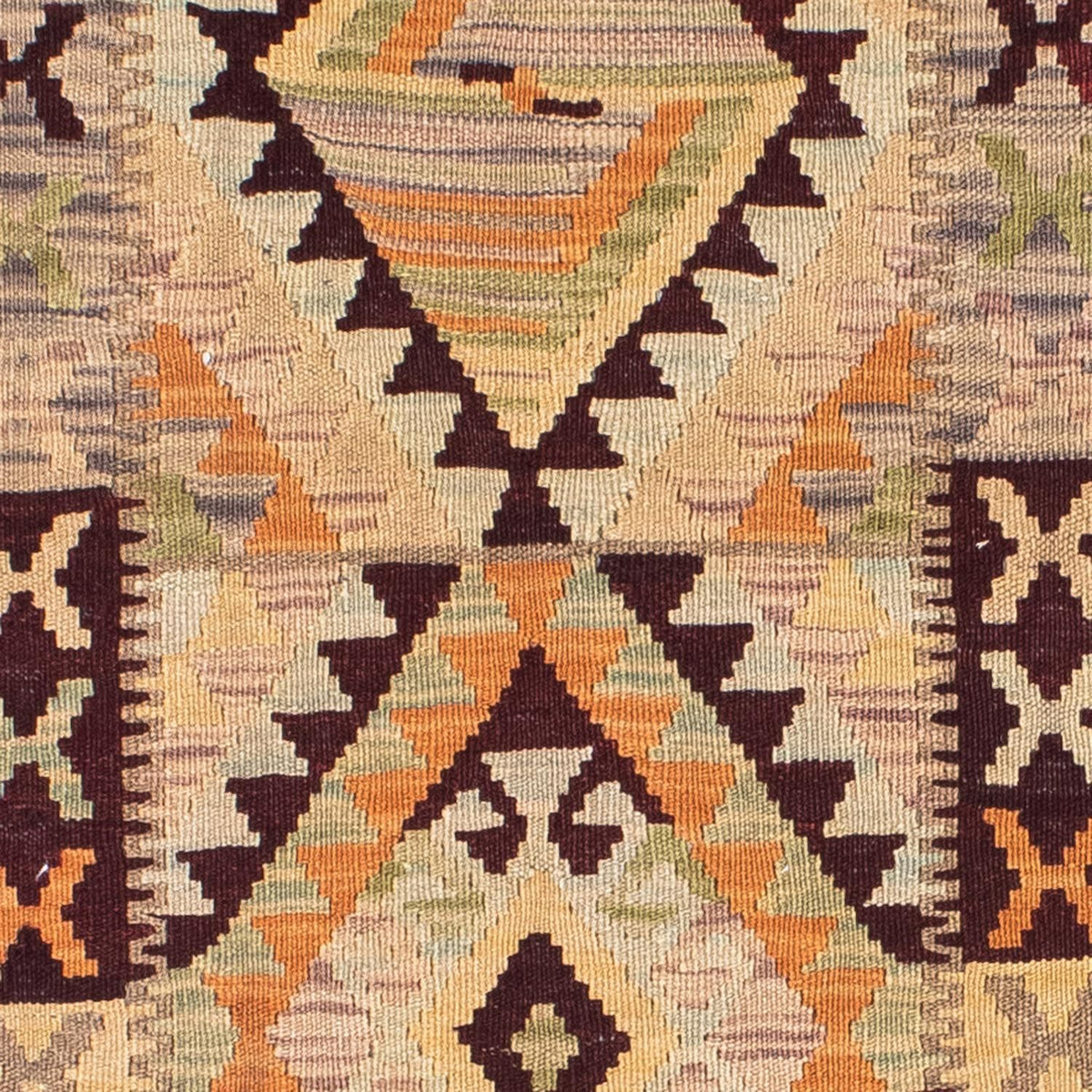 Løber Kelim-tæppe - orientalsk - 200 x 69 cm - beige