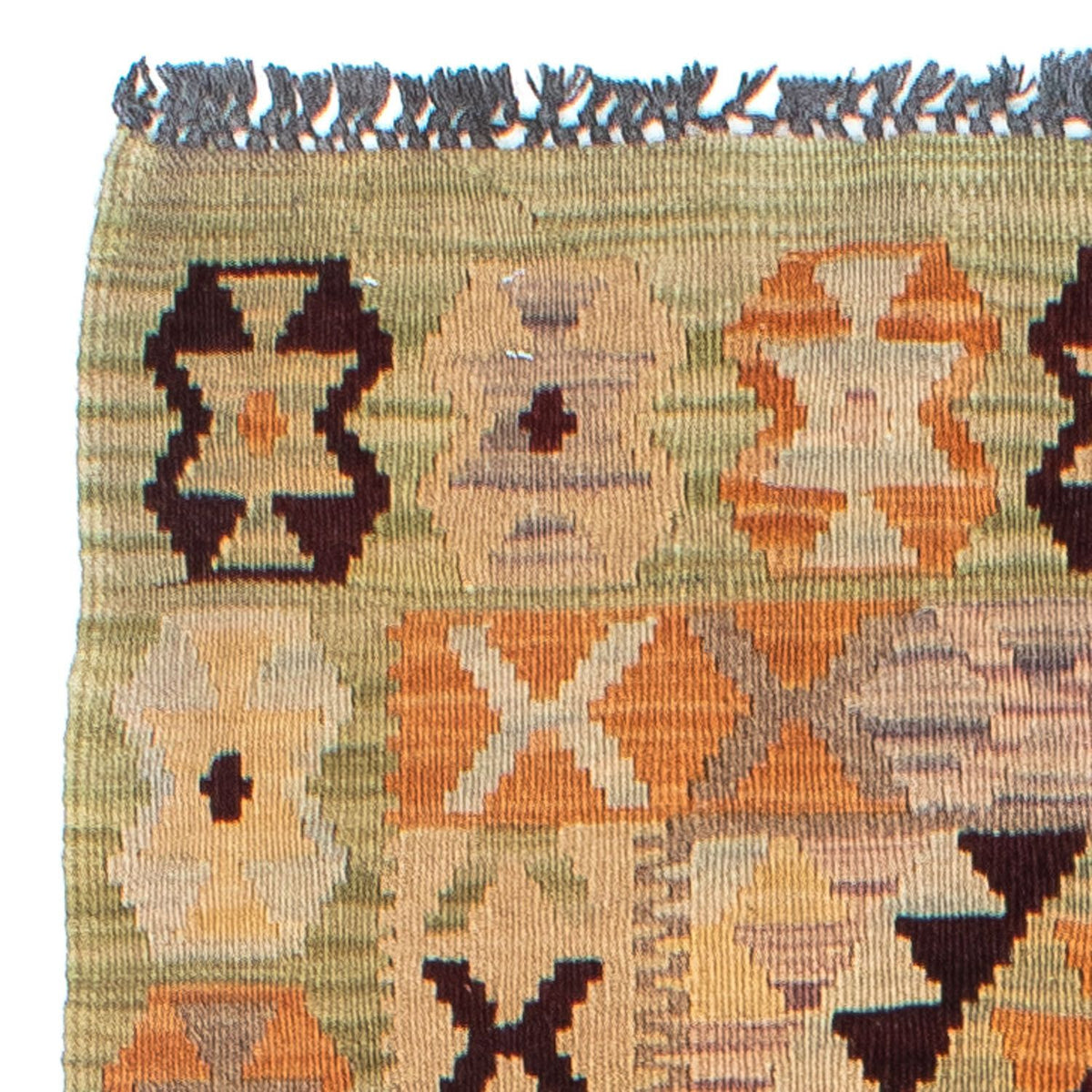 Løber Kelim-tæppe - orientalsk - 200 x 69 cm - beige