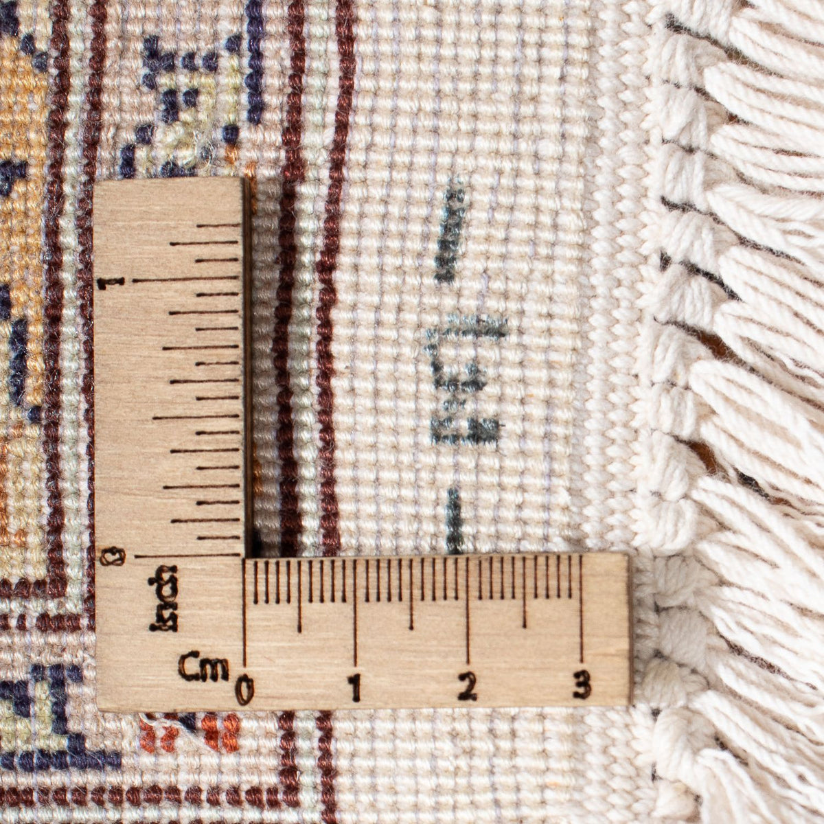 Silketæppe - Kashmir Silk - 124 x 76 cm - beige