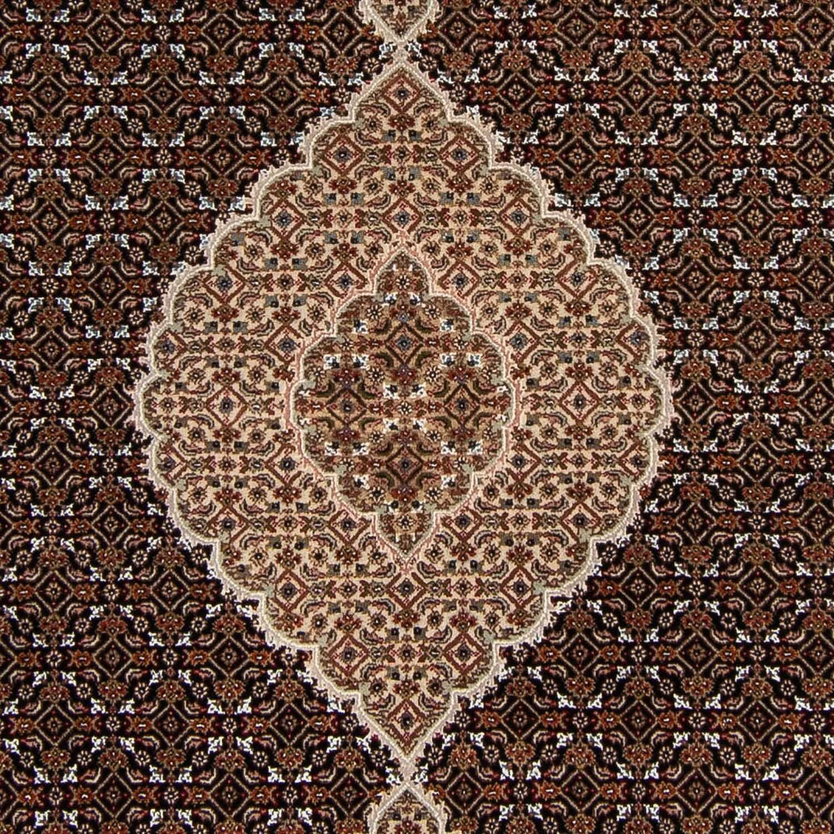 Persisk tæppe - Tabriz - 300 x 201 cm - mørkeblå