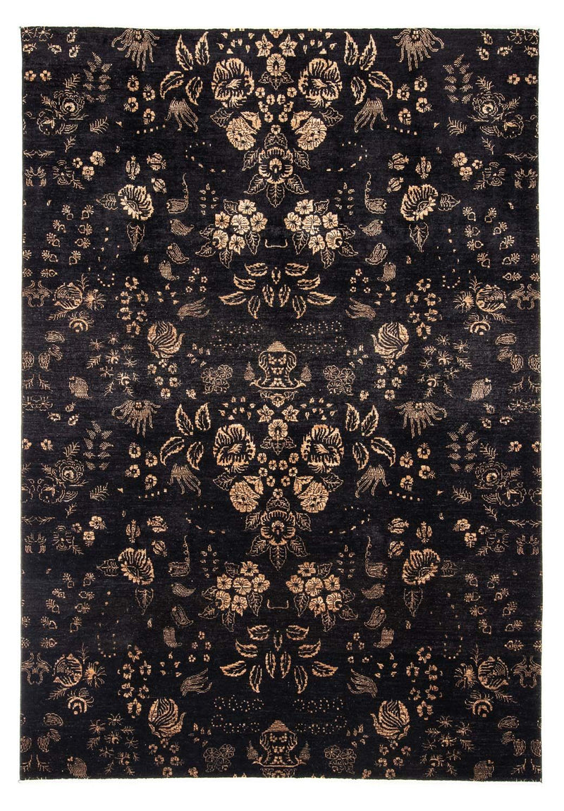 Designer tæppe - 297 x 210 cm - mørkeblå