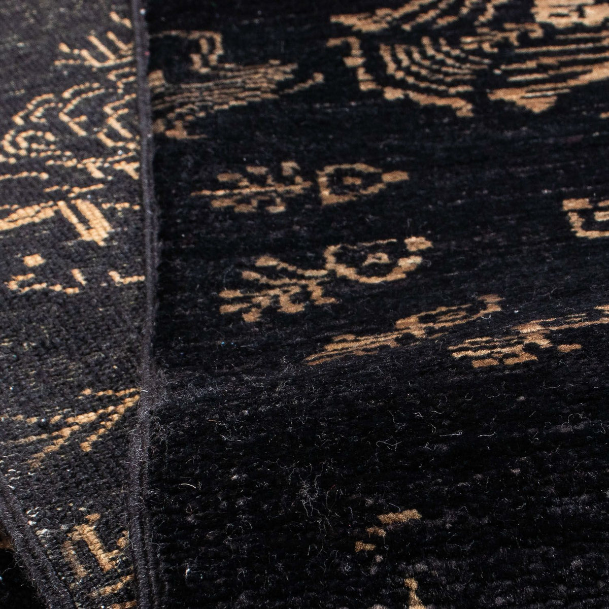 Designer tæppe - 301 x 212 cm - mørkeblå