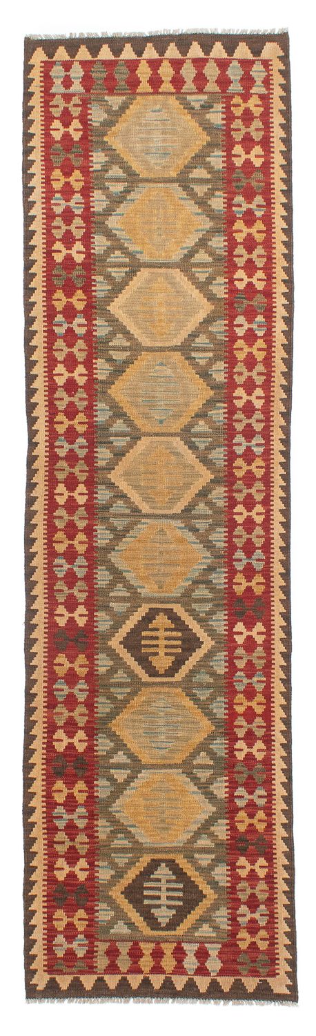 Løber Kelim Carpet - Splash - 295 x 76 cm - flerfarvet