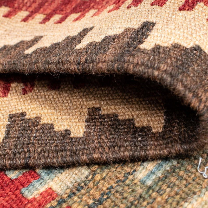 Løber Kelim Carpet - Splash - 295 x 76 cm - flerfarvet