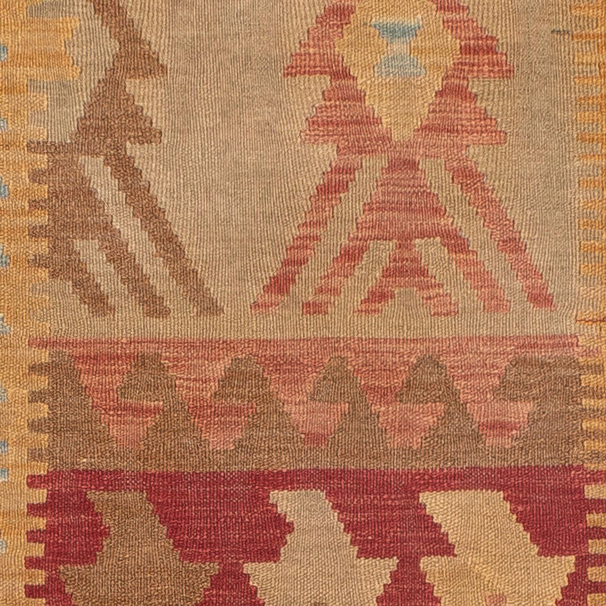 Løber Kelim Carpet - Splash - 392 x 73 cm - flerfarvet
