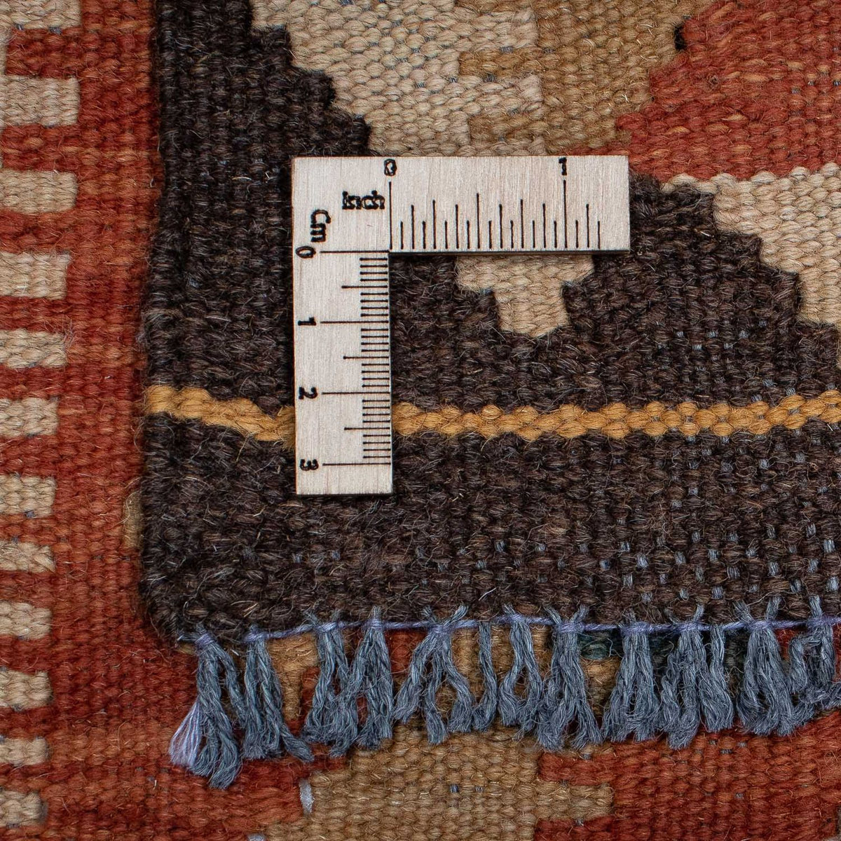 Løber Kelim Carpet - Splash - 394 x 76 cm - flerfarvet