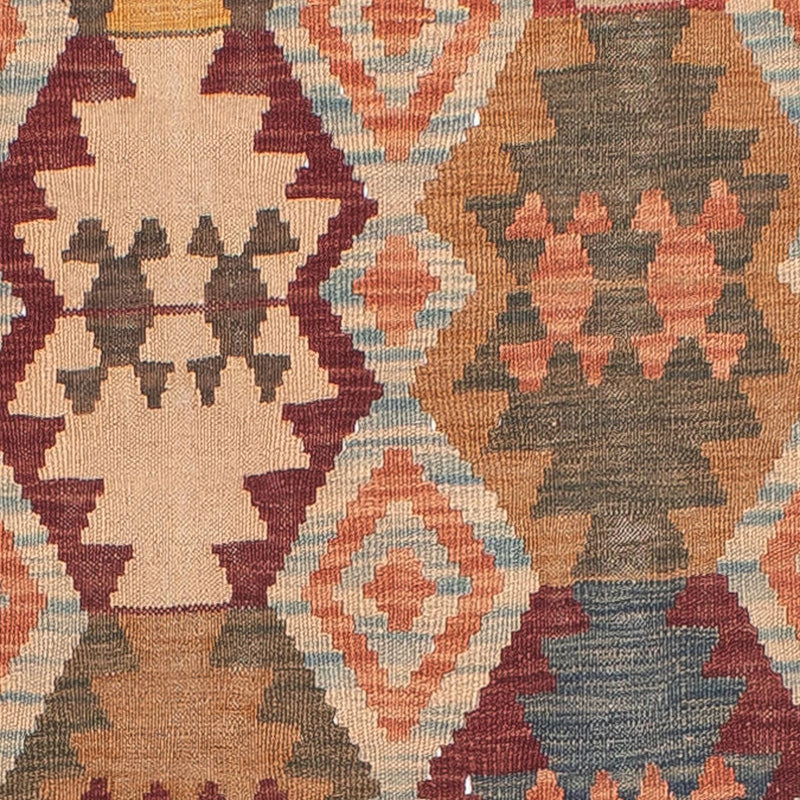 Løber Kelim Carpet - Splash - 387 x 70 cm - flerfarvet