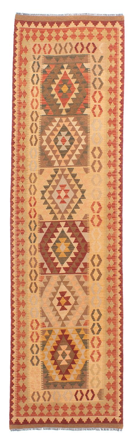 Løber Kelim Carpet - Splash - 314 x 86 cm - flerfarvet