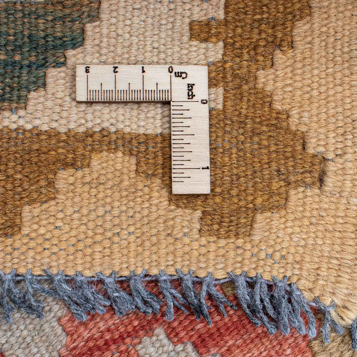 Løber Kelim Carpet - Splash - 300 x 82 cm - lysrød