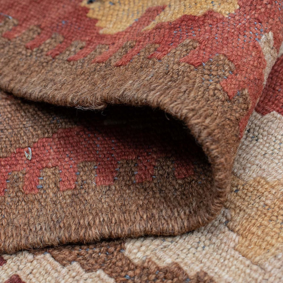 Løber Kelim Carpet - Splash - 323 x 90 cm - lysrød