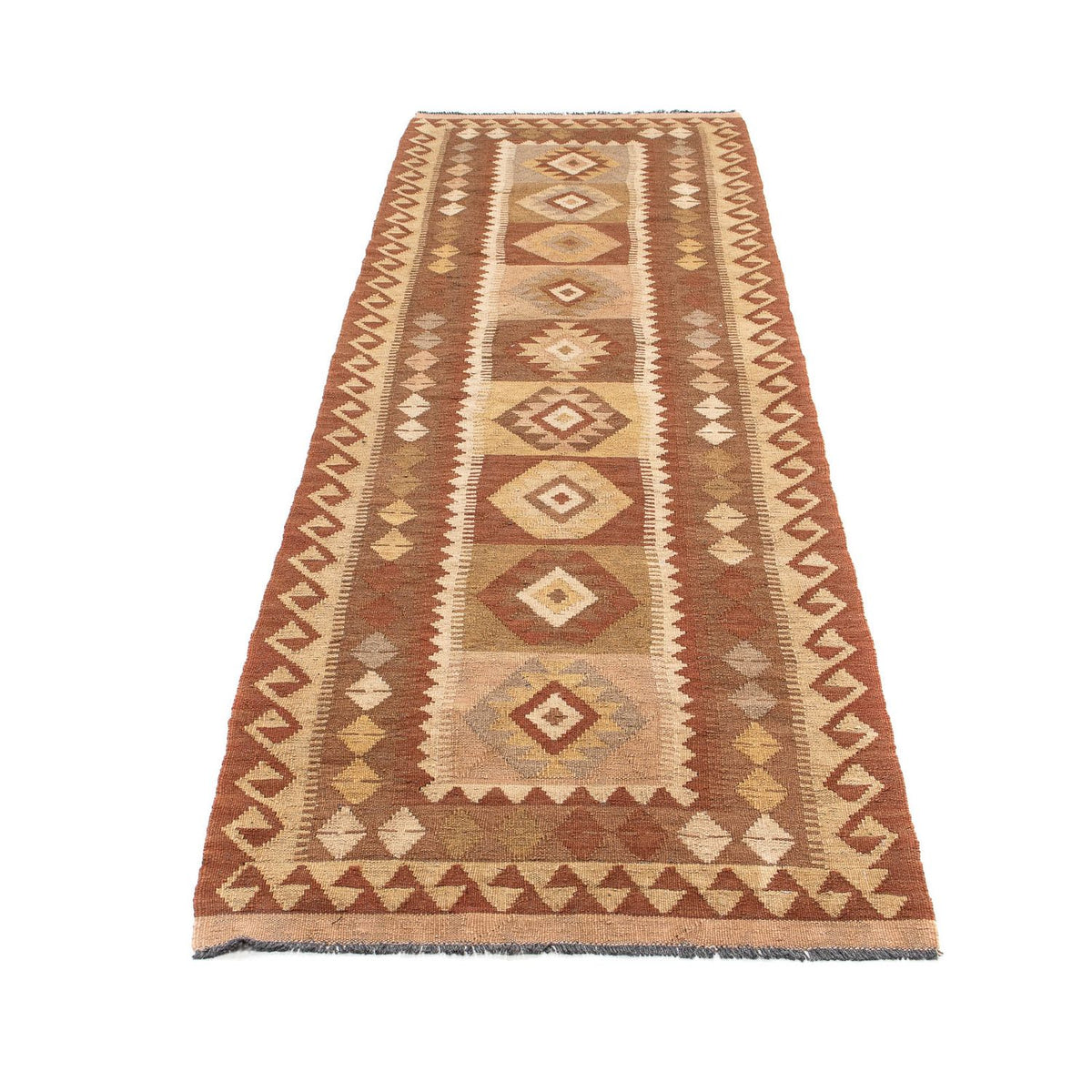 Løber Kelim Carpet - Splash - 284 x 79 cm - flerfarvet