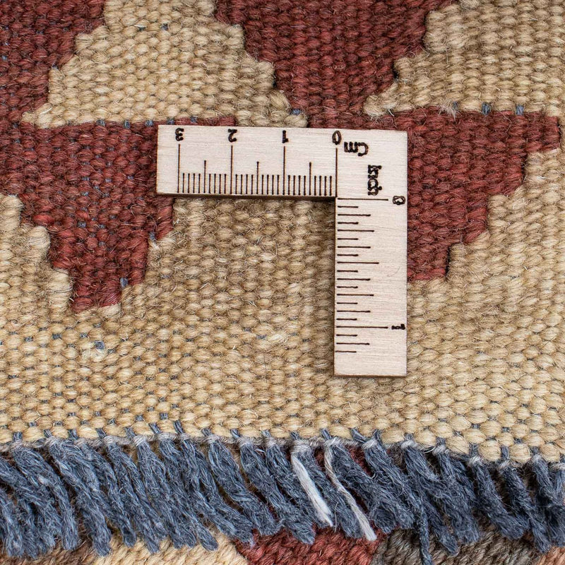 Løber Kelim Carpet - Splash - 301 x 80 cm - lys brun