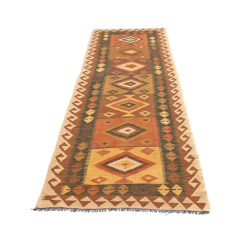 Løber Kelim Carpet - Splash - 297 x 82 cm - flerfarvet