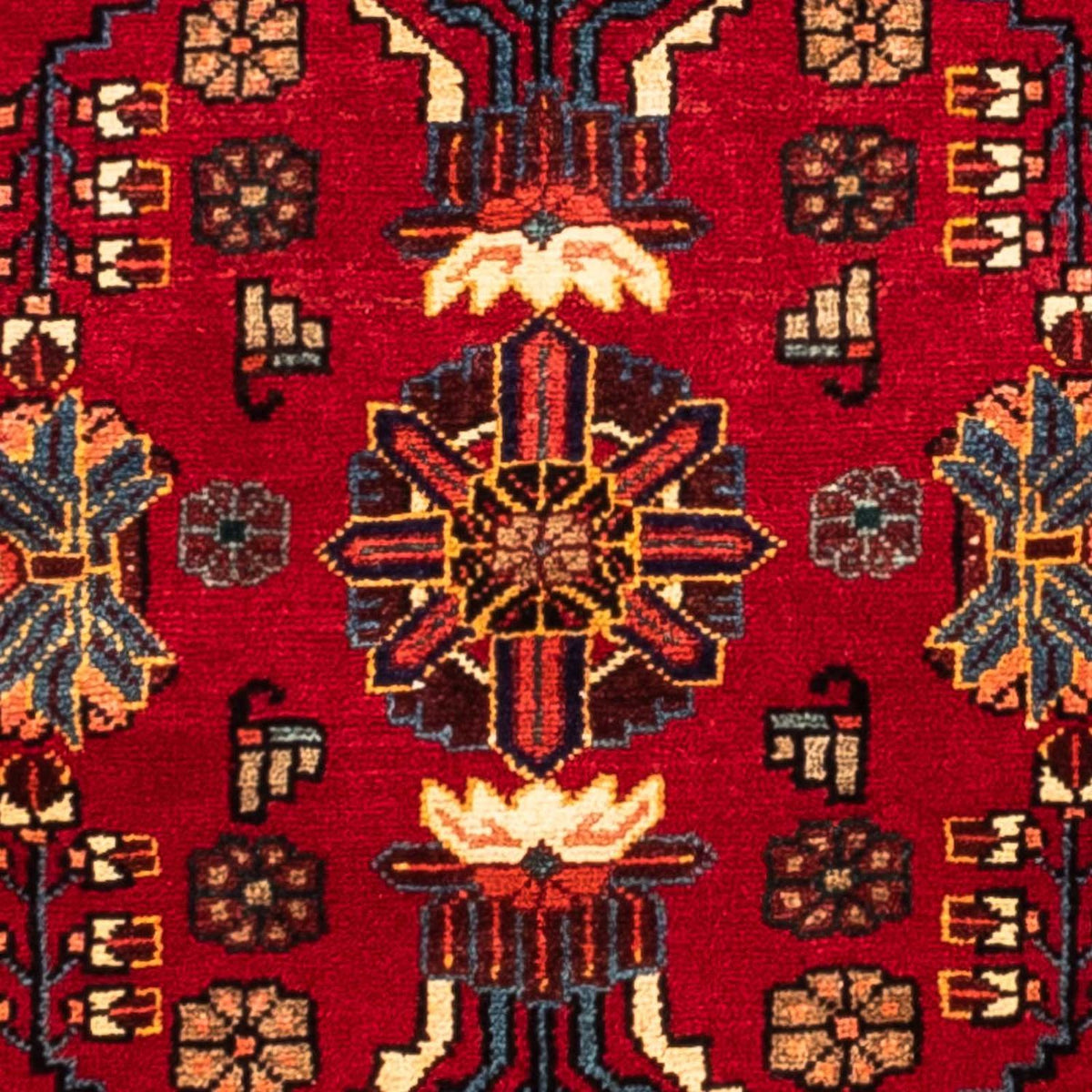 Persisk tæppe - Nomadisk - 240 x 133 cm - mørkerød