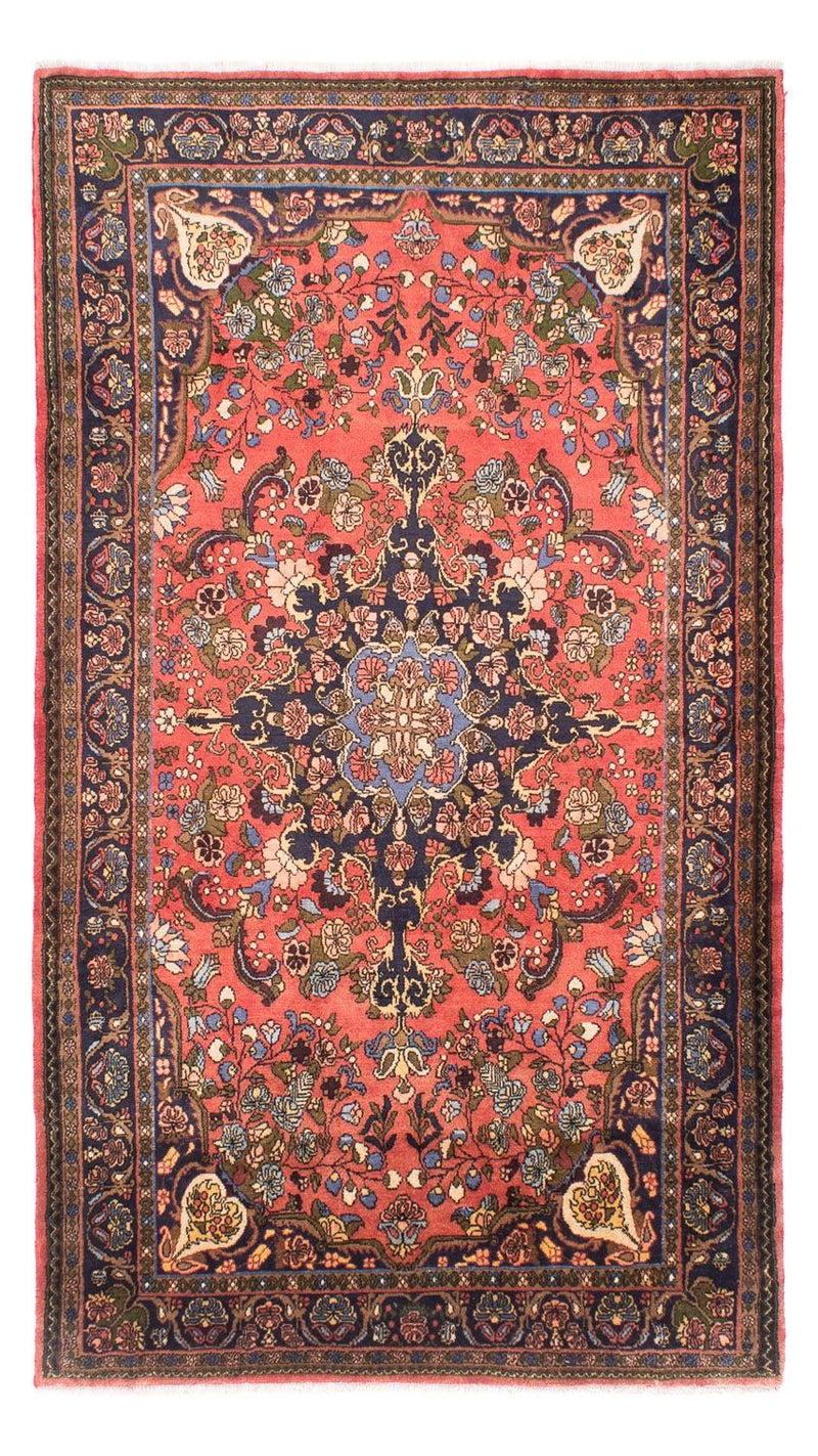 Persisk tæppe - Nomadisk - 255 x 154 cm - lysrød