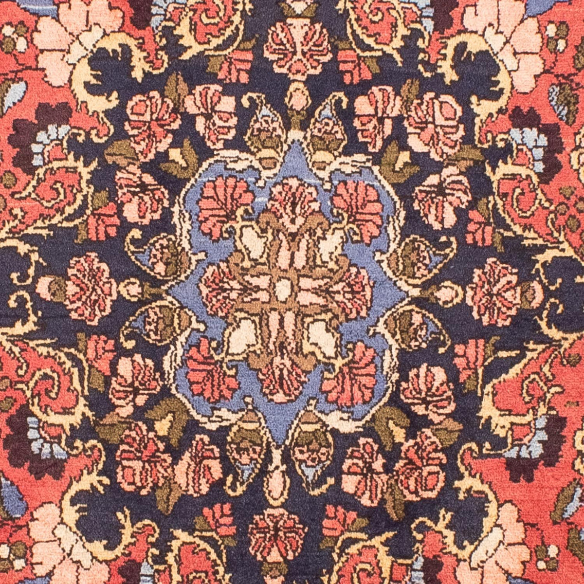 Persisk tæppe - Nomadisk - 255 x 154 cm - lysrød