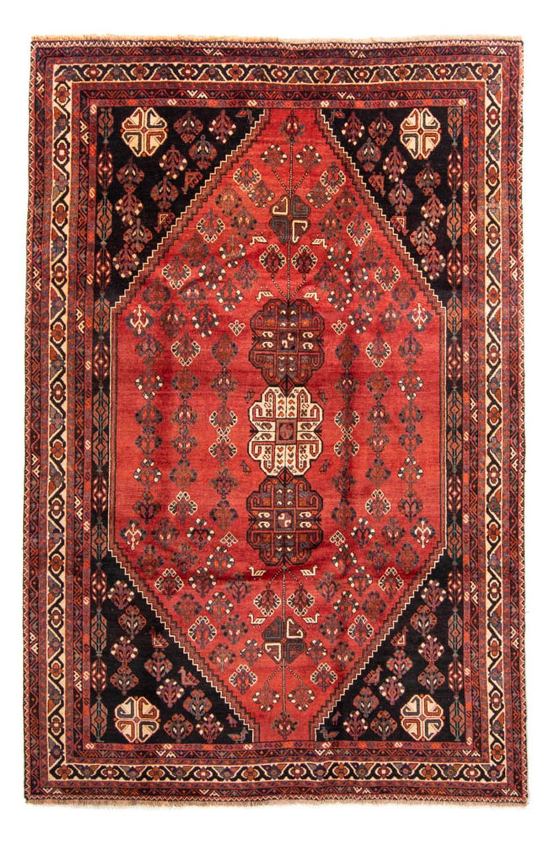 Persisk tæppe - Nomadisk - 323 x 235 cm - mørkerød