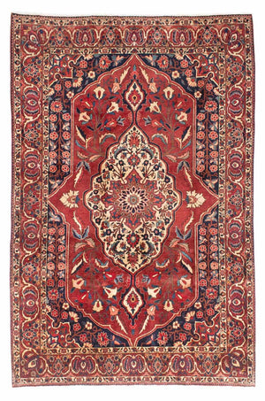 Persisk tæppe - Nomadisk - 333 x 212 cm - mørkerød
