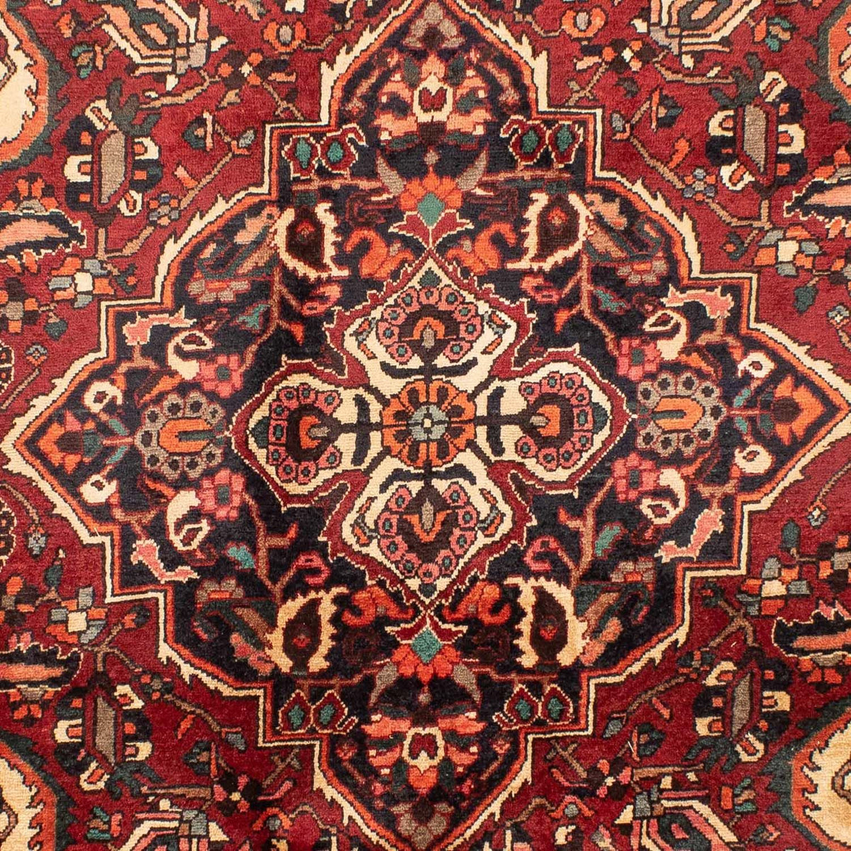 Persisk tæppe - Nomadisk - 295 x 202 cm - mørkerød