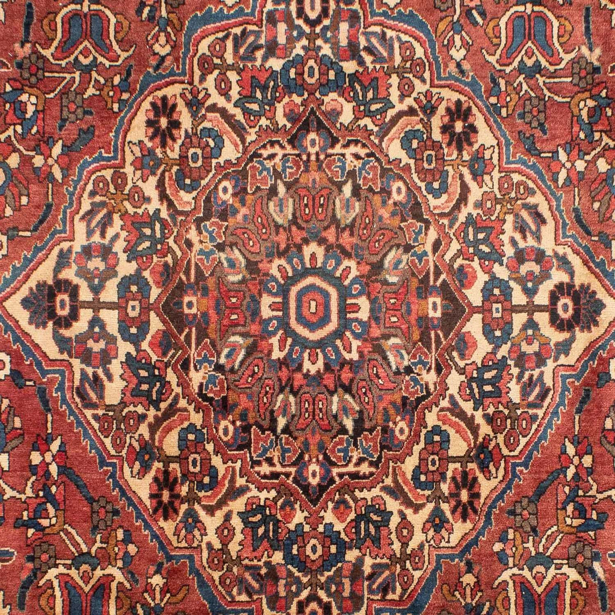 Persisk tæppe - Nomadisk - 312 x 213 cm - lysrød