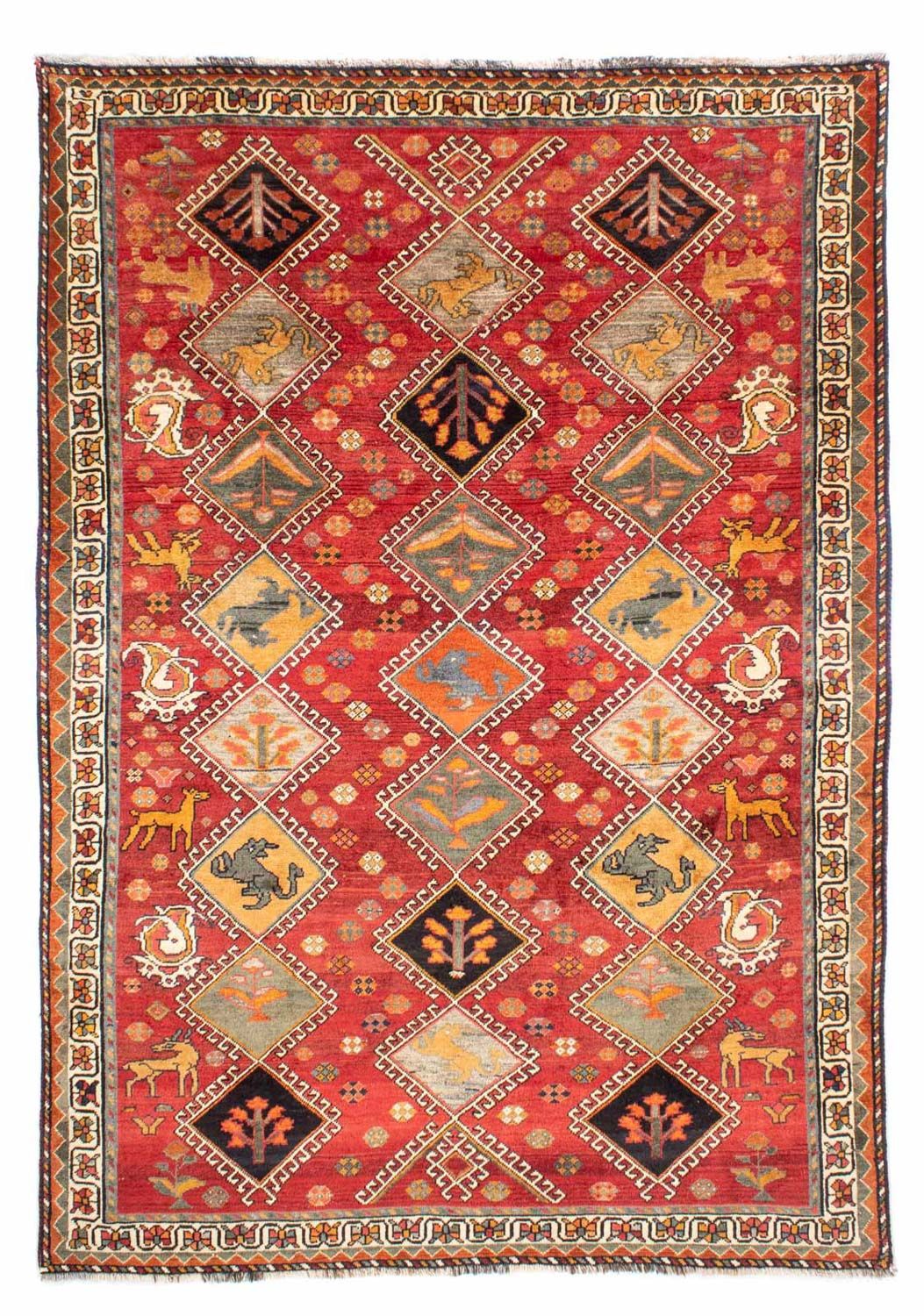 Persisk tæppe - Nomadisk - 289 x 205 cm - rød