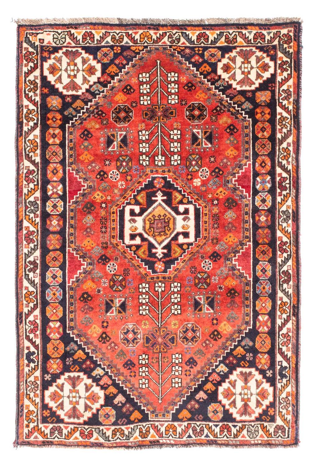 Persisk tæppe - Nomadisk - 154 x 107 cm - rød