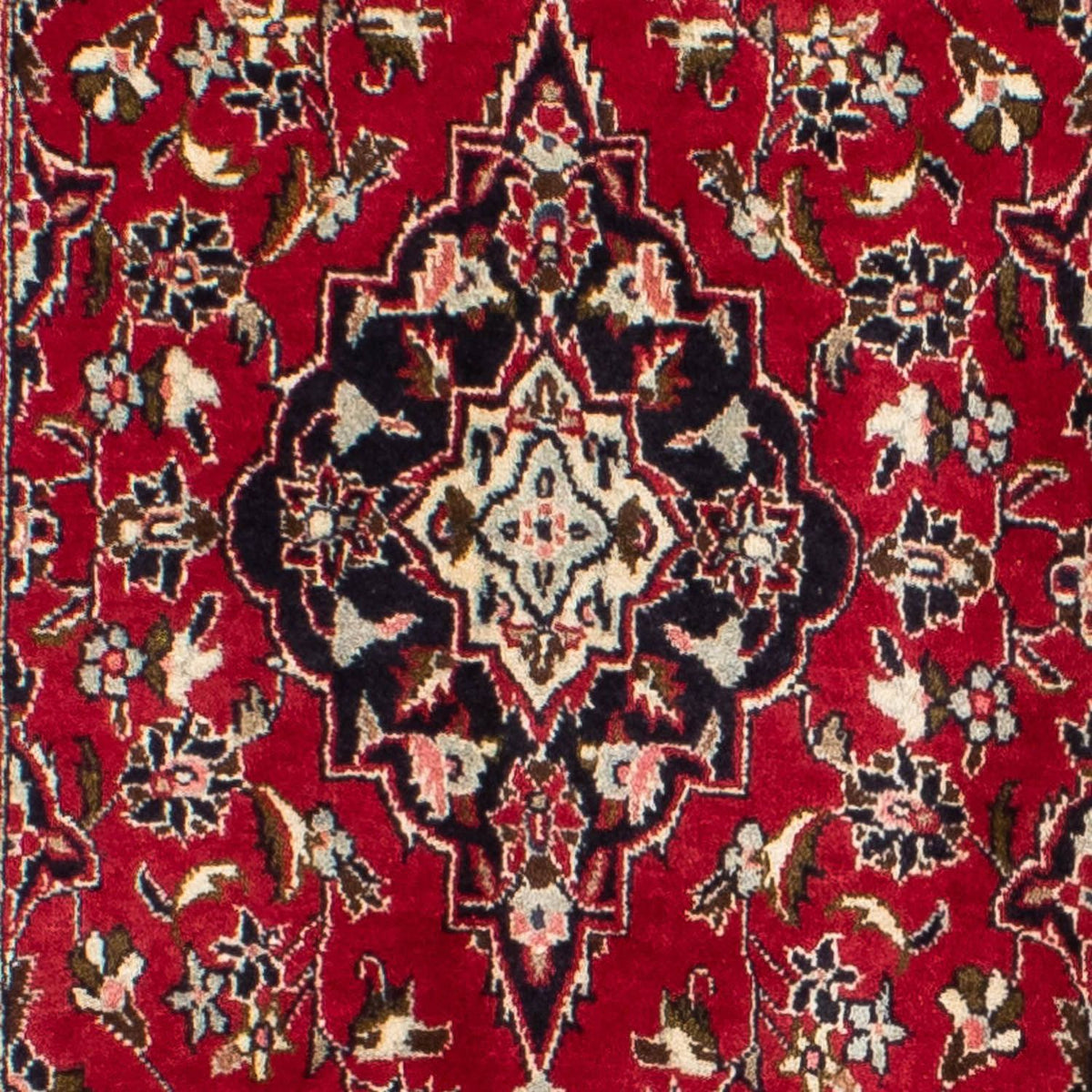 Løber Persisk tæppe - Keshan - 340 x 98 cm - mørkerød