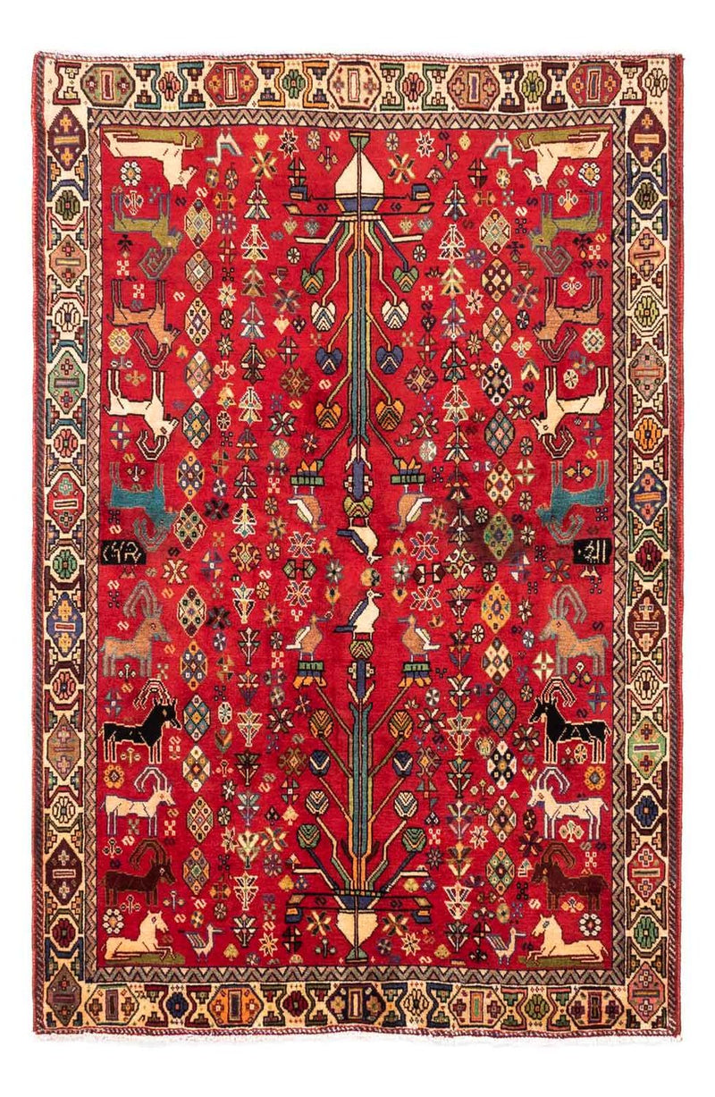 Persisk tæppe - Nomadisk - 220 x 143 cm - rød