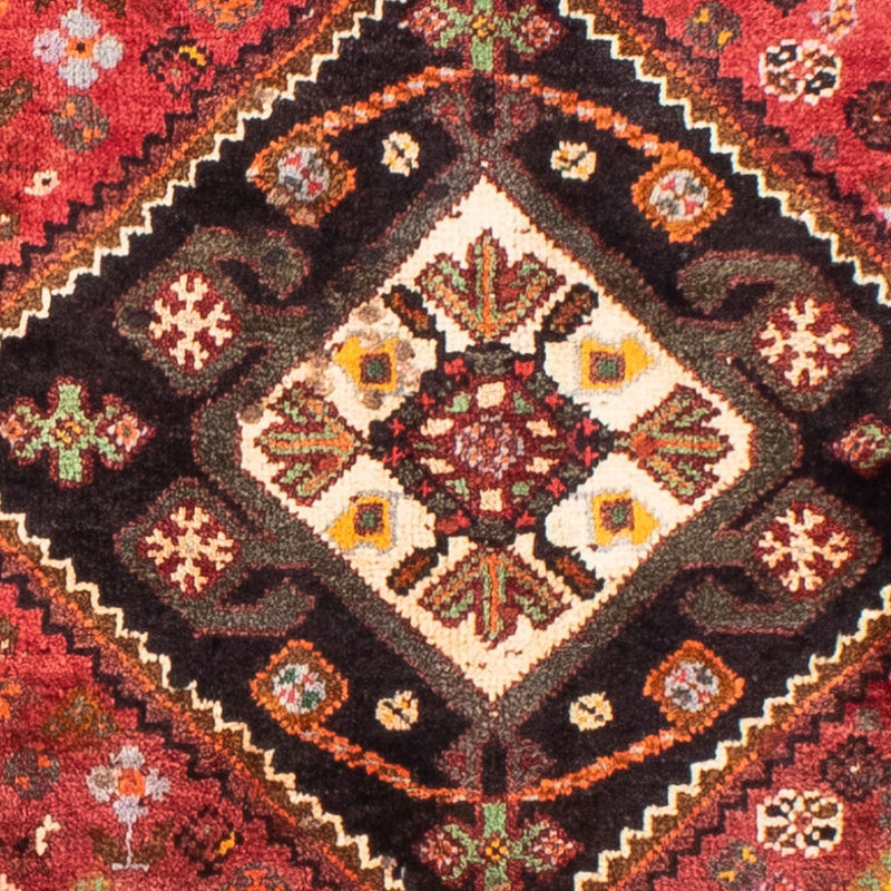 Persisk tæppe - Nomadisk - 210 x 140 cm - mørkerød