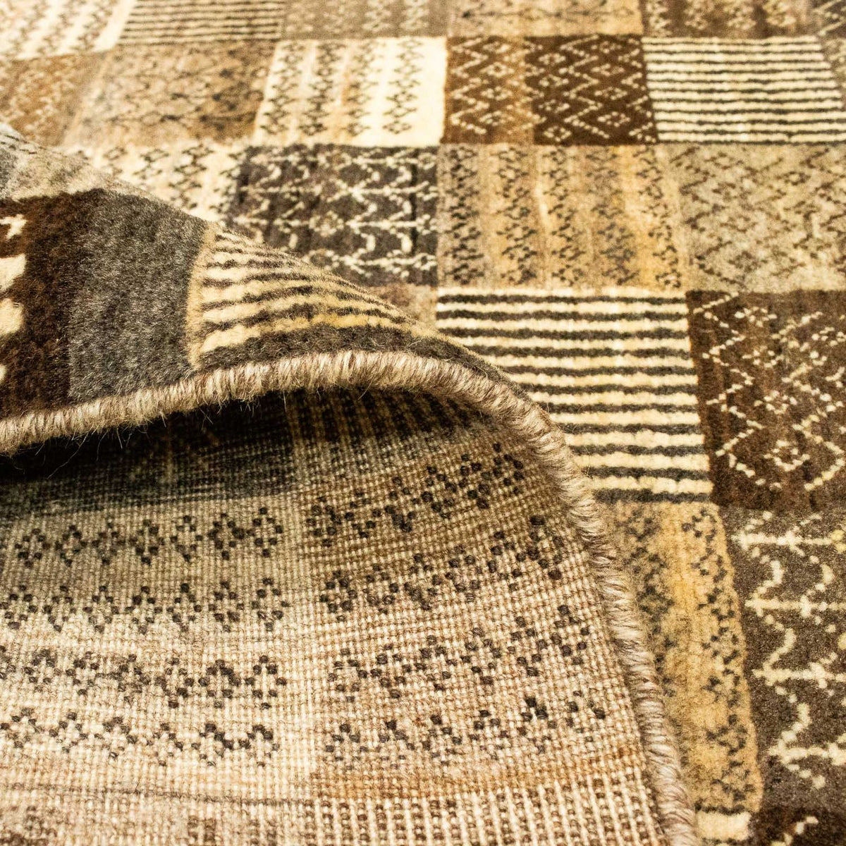 Gabbeh Tæppe - Loribaft Persisk - 142 x 100 cm - flerfarvet