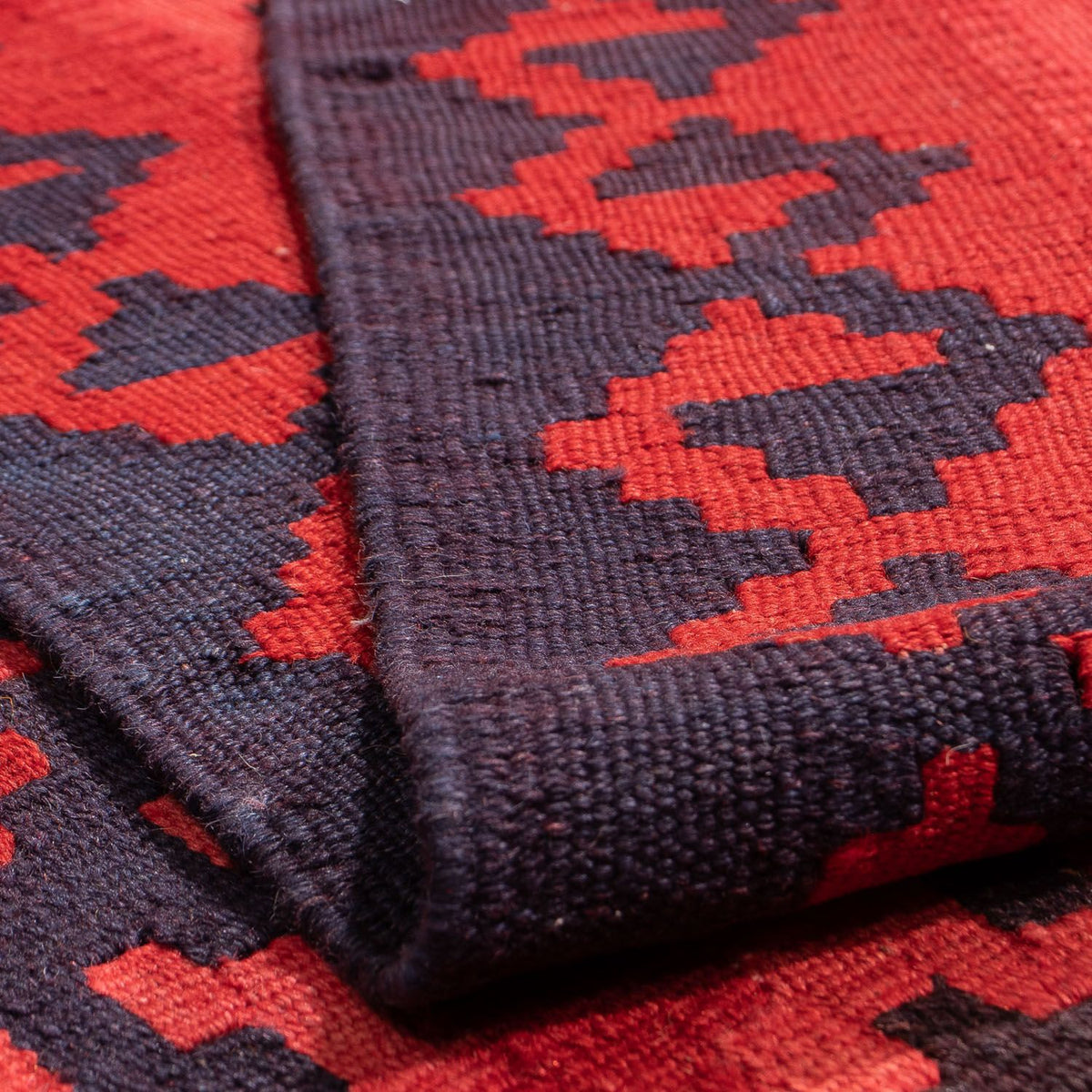 Kelim-tæppe - orientalsk - 210 x 151 cm - rød