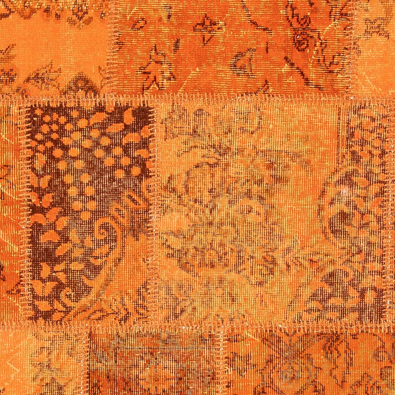 Patchwork-tæppe - 240 x 170 cm - brun