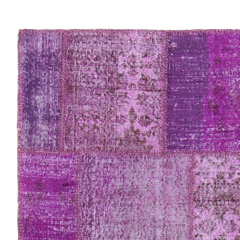 Patchwork-tæppe - 240 x 170 cm - lilla