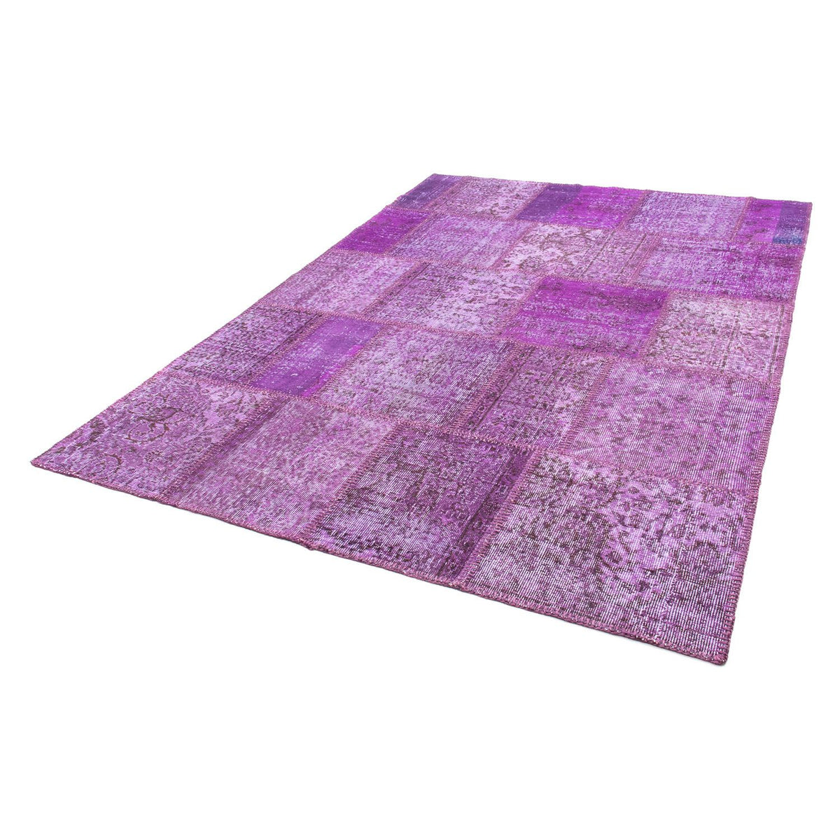 Patchwork-tæppe - 240 x 170 cm - lilla