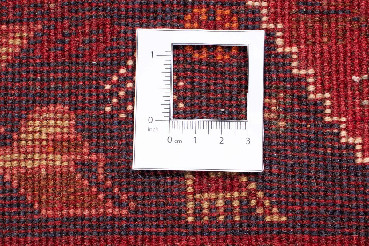 Persisk tæppe - Nomadisk - 208 x 117 cm - mørkerød