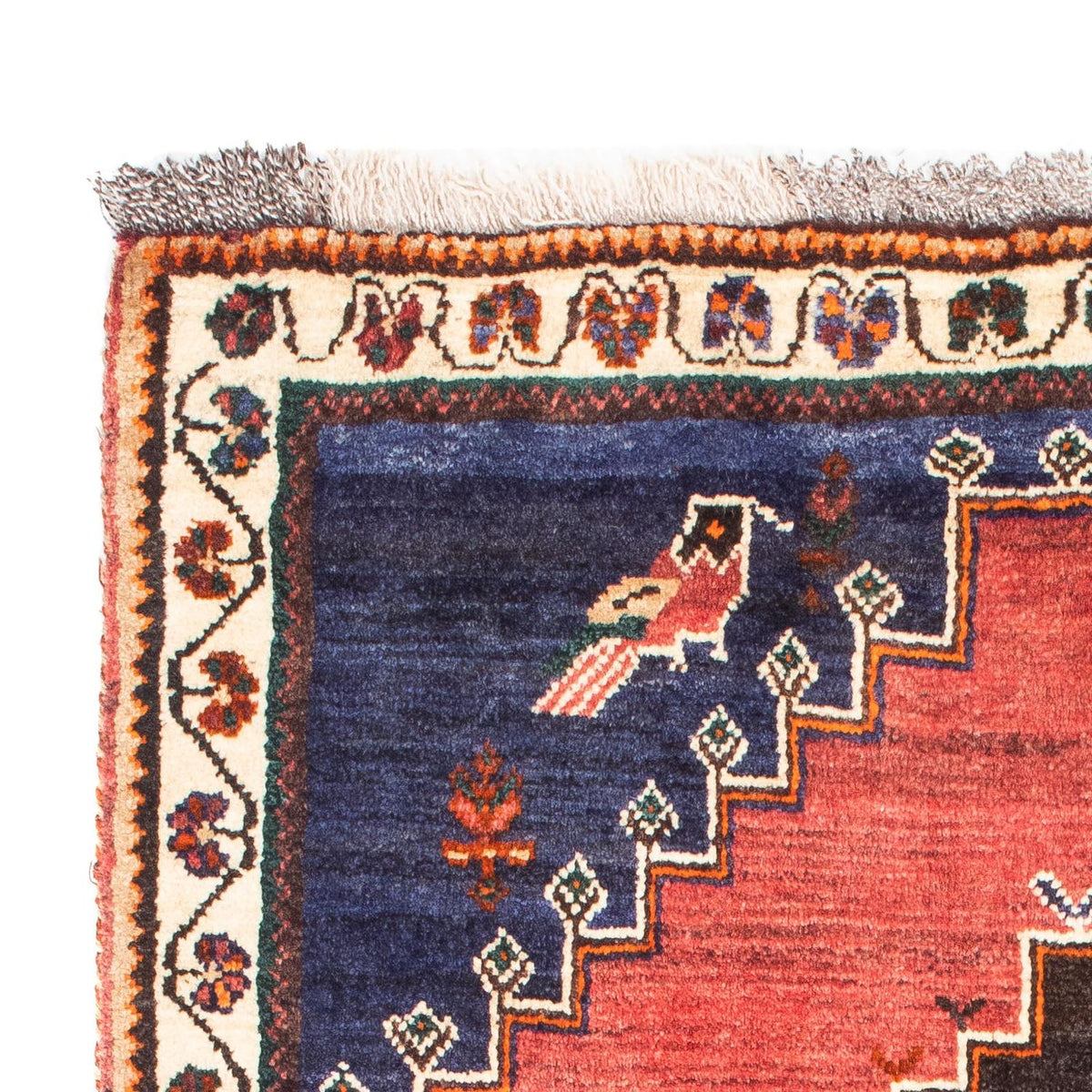 Persisk tæppe - Nomadisk - 160 x 107 cm - mørkeblå