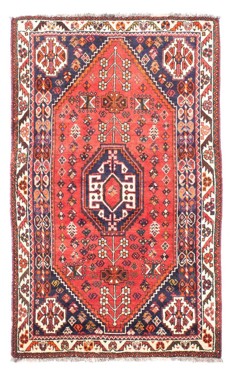 Persisk tæppe - Nomadisk - 170 x 100 cm - mørkerød