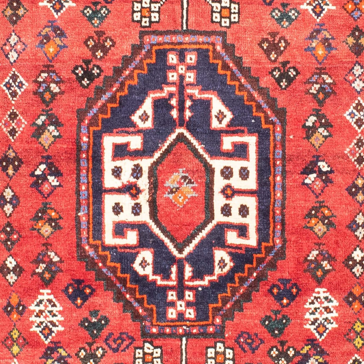 Persisk tæppe - Nomadisk - 170 x 100 cm - mørkerød