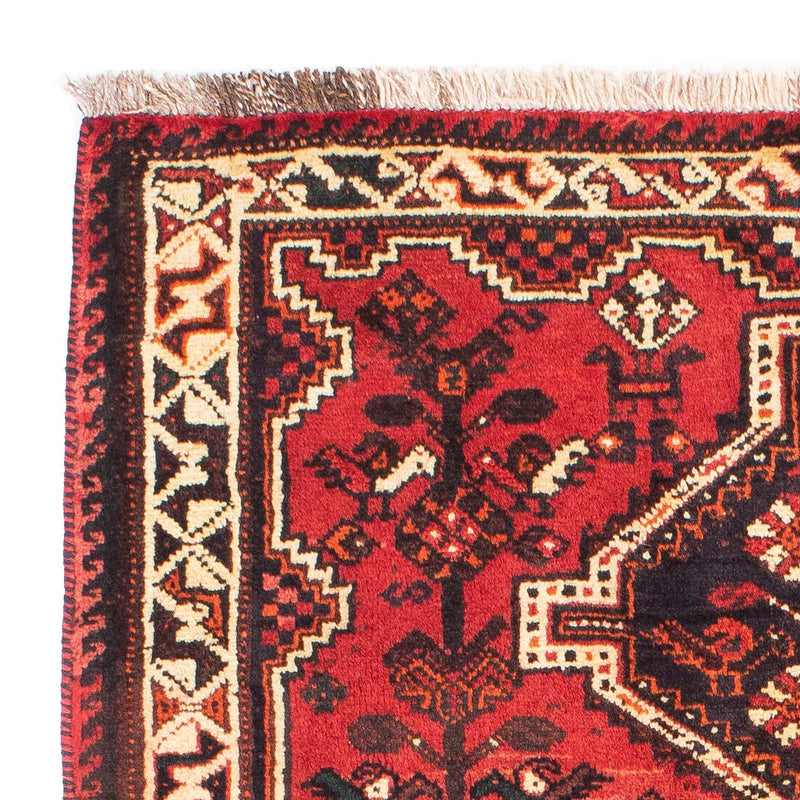 Persisk tæppe - Nomadisk - 160 x 113 cm - mørkerød