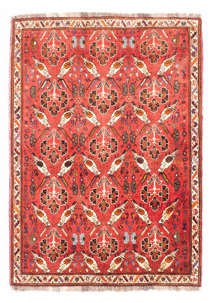 Persisk tæppe - Nomadisk - 162 x 117 cm - lysrød