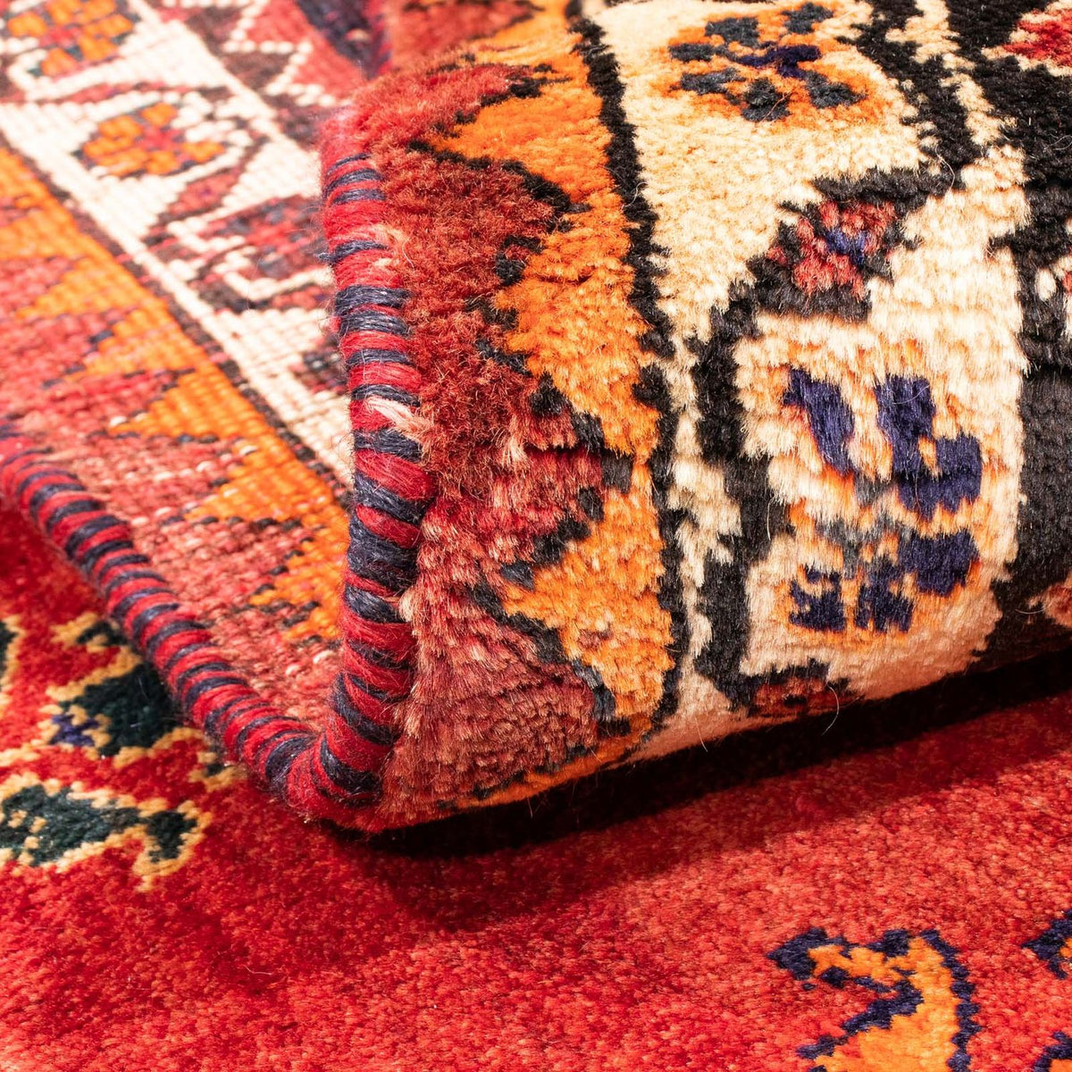 Persisk tæppe - Nomadisk - 150 x 116 cm - mørkerød