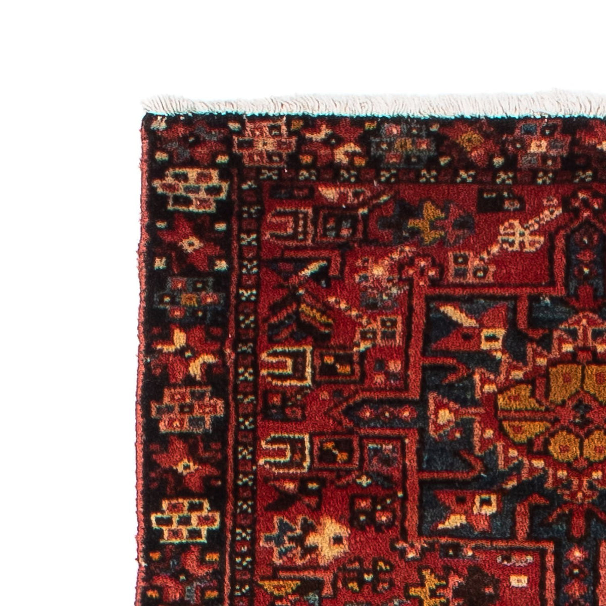 Løber Persisk tæppe - Nomadisk - 338 x 75 cm - mørkerød
