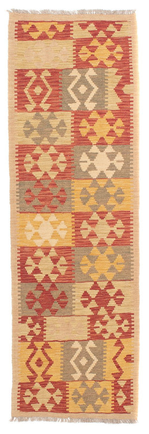 Løber Kelim Carpet - Splash - 206 x 62 cm - flerfarvet