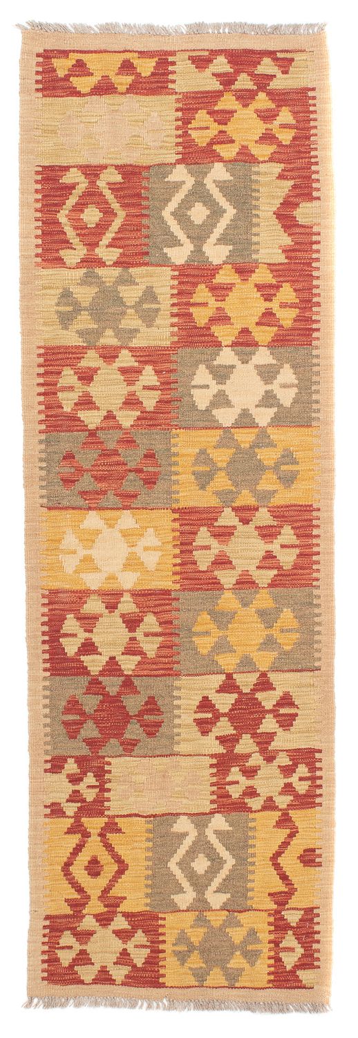 Løber Kelim Carpet - Splash - 206 x 62 cm - flerfarvet