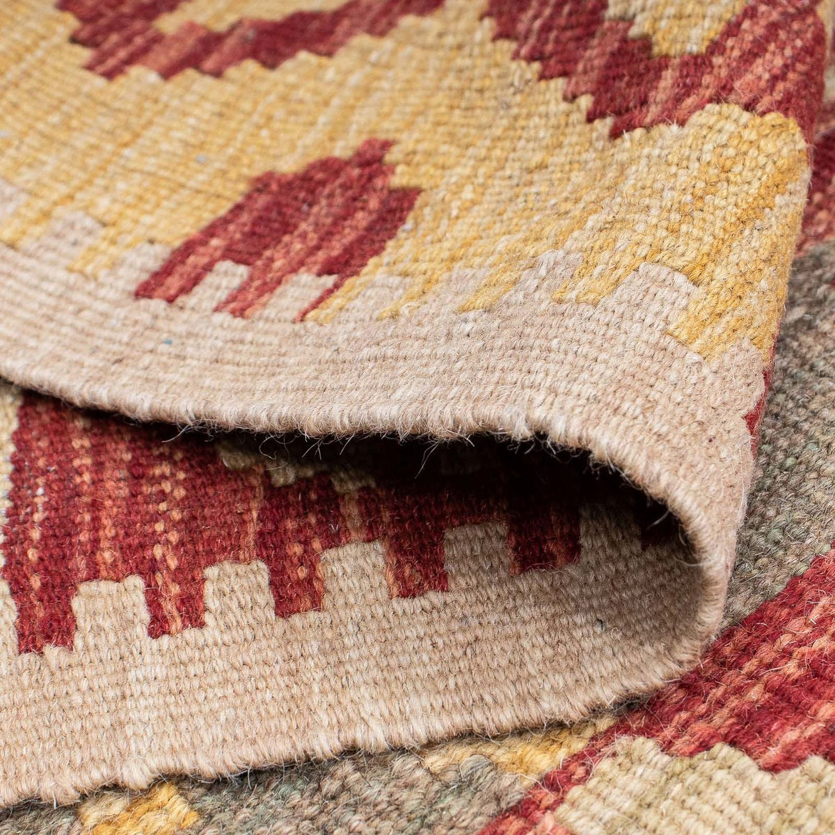 Løber Kelim Carpet - Splash - 206 x 62 cm - flerfarvet